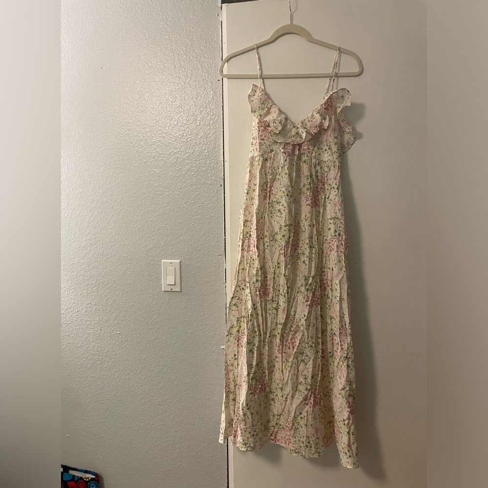 H&M XS Floral Maxi Dress NWT